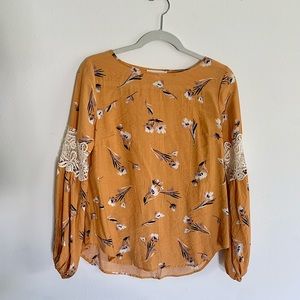 Floral Lace Detail Blouse